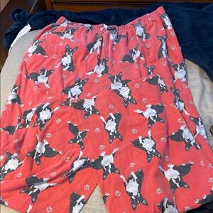 Kids Pajamas with Dog Print - Red
